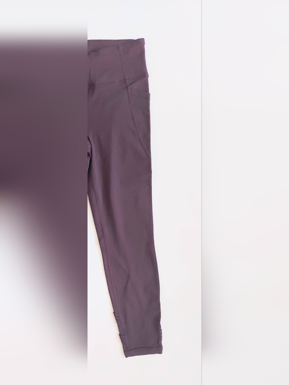Calvin Klein Midrise Performance Leggings Womens Size Small Maroon Red - Picture 3 of 8